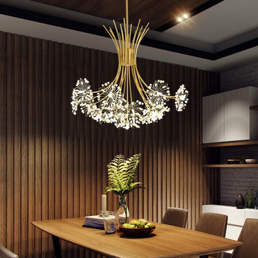 Bouquet Flower Chandelier Lighting Luxury Pendant Dining Room Decor